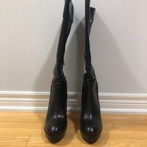 Tory Burch Black Leather Boots